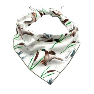 Mallard Duck Dog Bandana, Ducks Dog Bandana, Mallards Dog Bandana, Lake Birds Dog Bandana, Flying Bird Dog Bandana, Personalizable