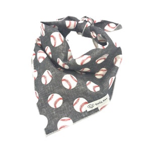 Take Me Out to the Ball Game Dog Bandana, Baseball Dog Bandana, Home Run Bandana, Play Ball Dog Bandana, Tie On Dog Bandana, Personalizable