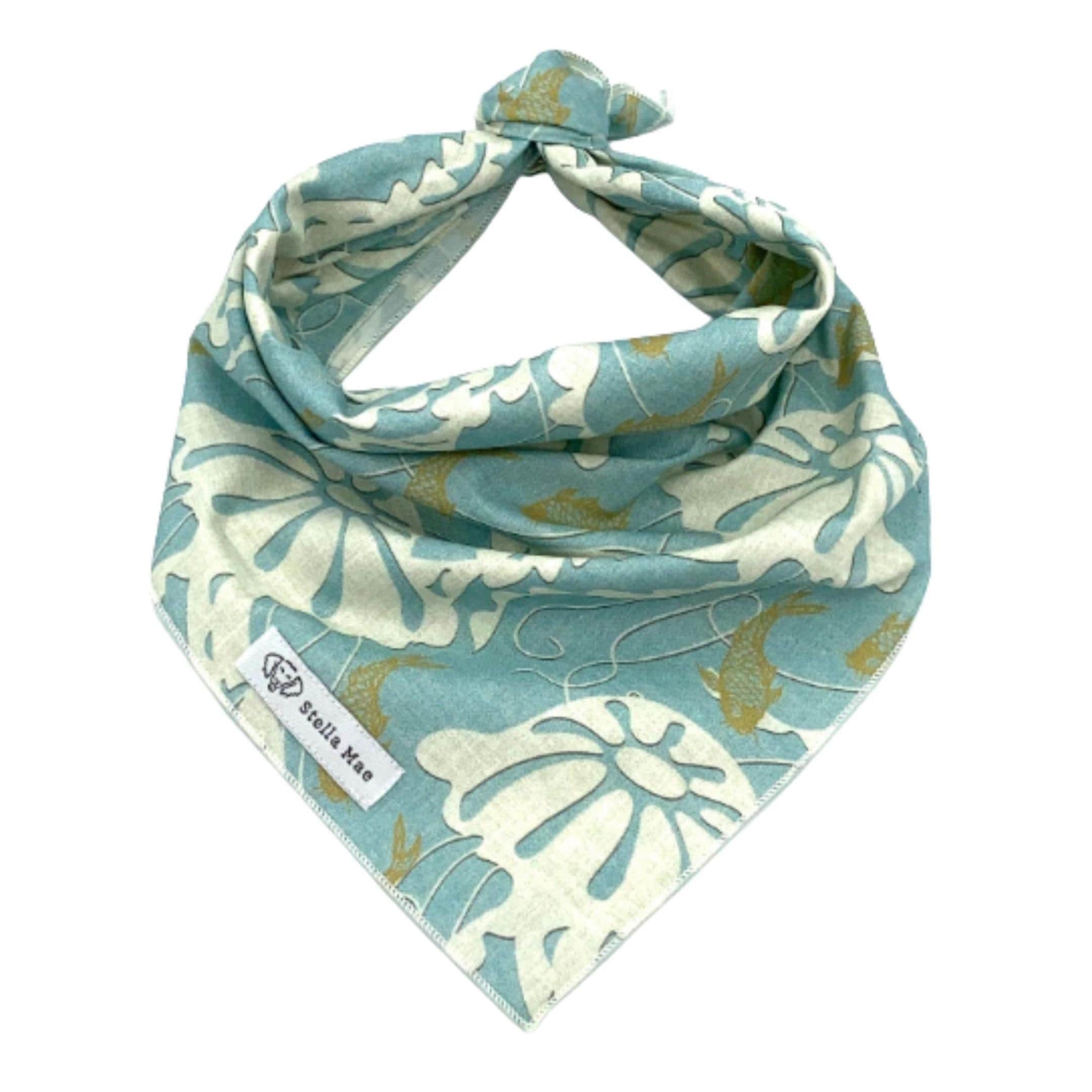 Jellyfish Dog Bandana Nautical Ocean Life, Sea Jellies, Tie-On Or Slip-On, Option For Personalization