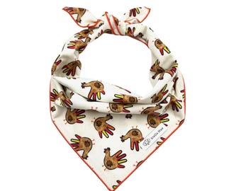Pañuelo para perro con diseño de pavo: Pañuelo para perro de Acción de Gracias, bufanda para mascotas con diseño de pavo para las fiestas, otoño.