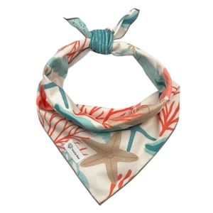 Shells Dog Bandana, Seashells Dog Bandana, Nautical Beach Shells Dog Bandana, Ocean Life Dog Bandana, Personalized Gift, Stylish Dog Bandana