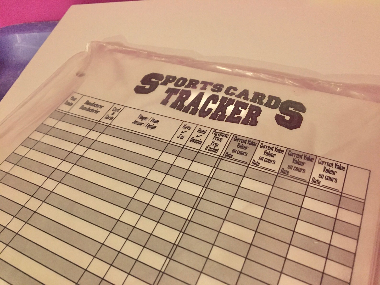 Sports Cards Tracker by PostFax 25 Sheets Etsy
