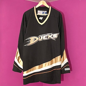 Blank Custom Ice Hockey Anaheim Mighty Ducks Jersey, customized Any Number,  Any Name Sewn On - AliExpress