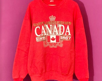 Canada 125th Anniversary Vintage Crewneck Sweater