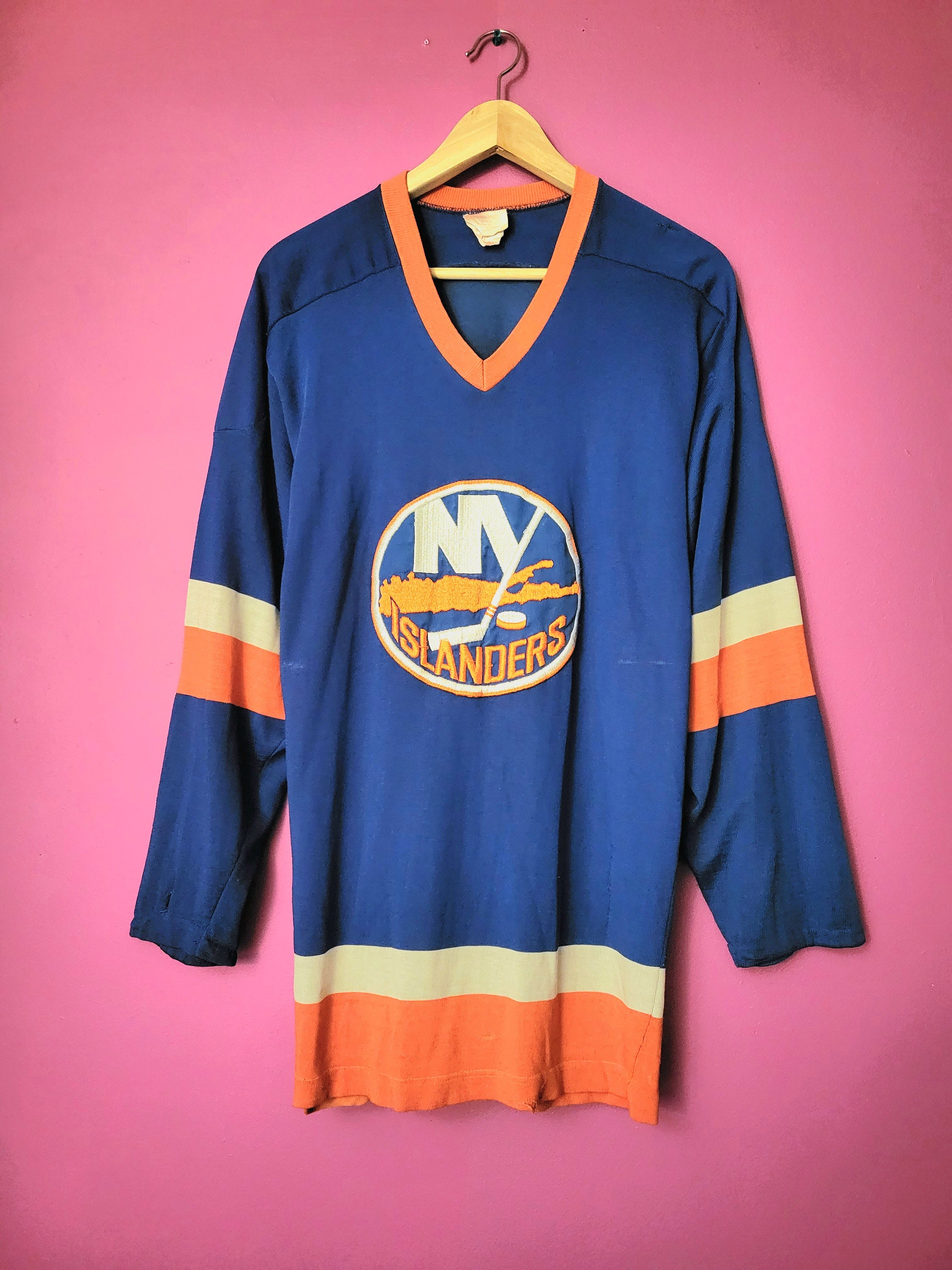 M M Mike Bossy New York Islanders Vintage Sandow Knit Jersey Etsy UK