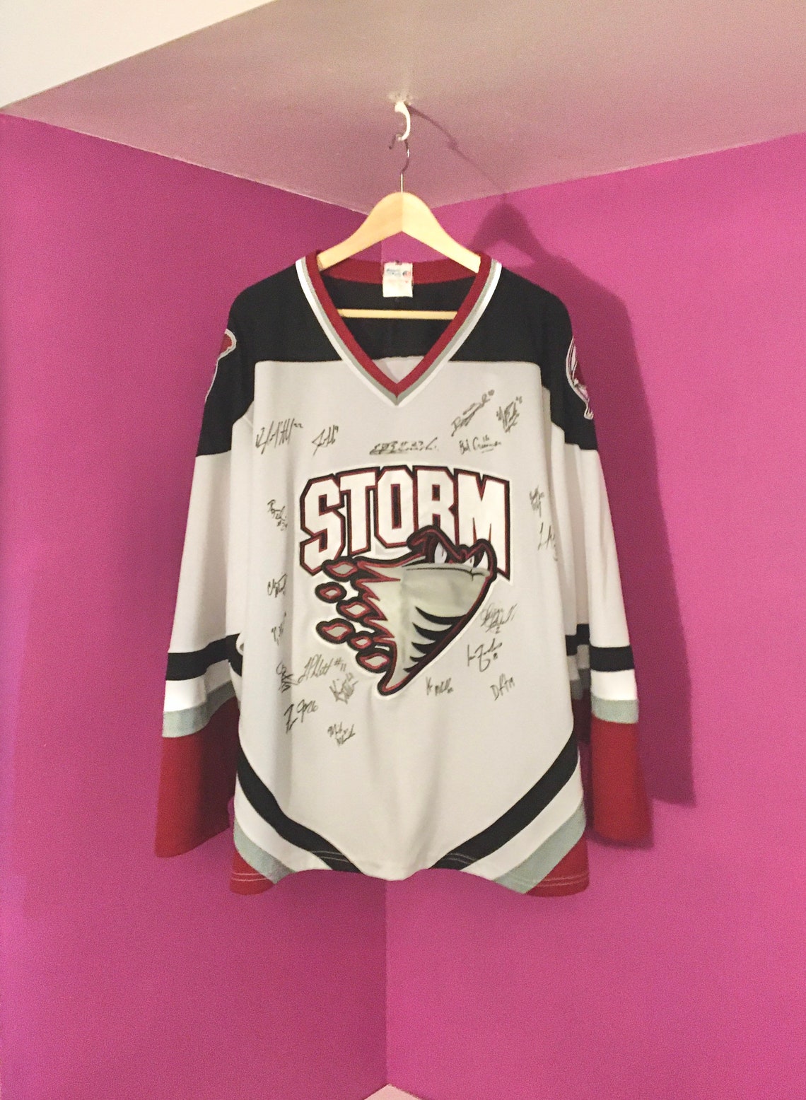 M/M Guelph Storm Vintage OHL Teamsigned Hockey Jersey Etsy UK