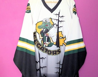 Camiseta de Halloween de Louisiana Ice Gators, talla grande, para el pantano