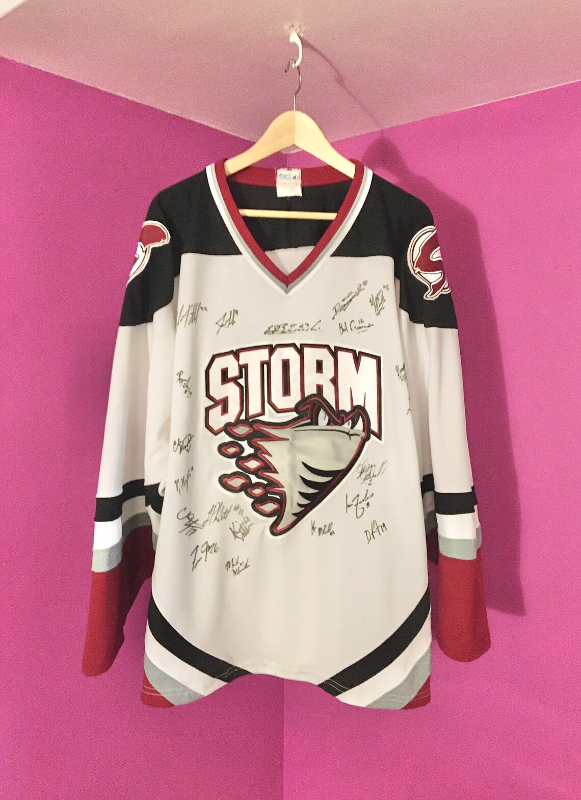 M/M Guelph Storm Vintage OHL Teamsigned Hockey Jersey Etsy UK