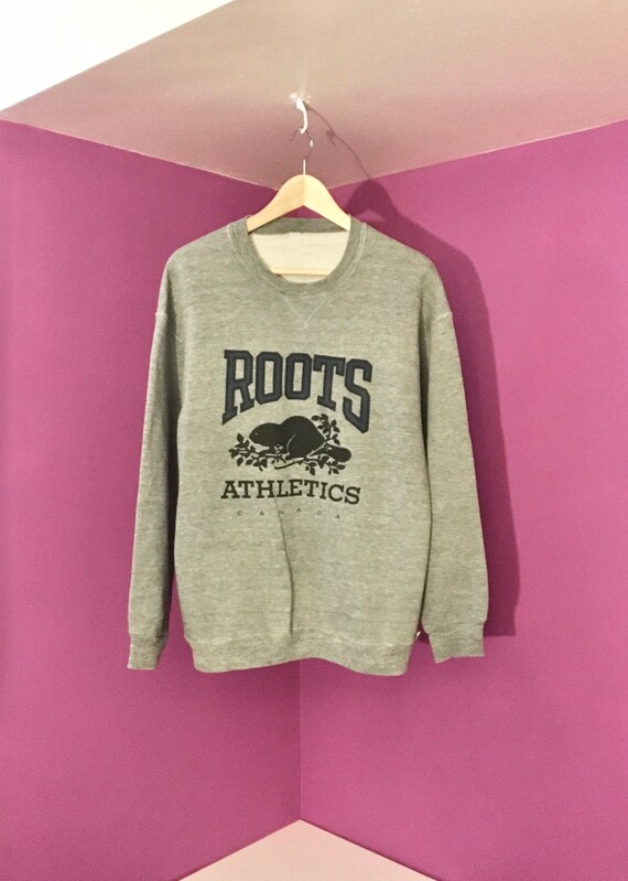 Roots Athletics Grey Crewneck Sweater