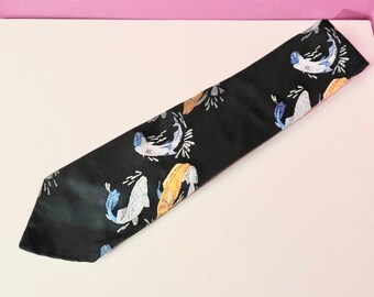 Koi Fish Dumas du Paris Vintage Necktie