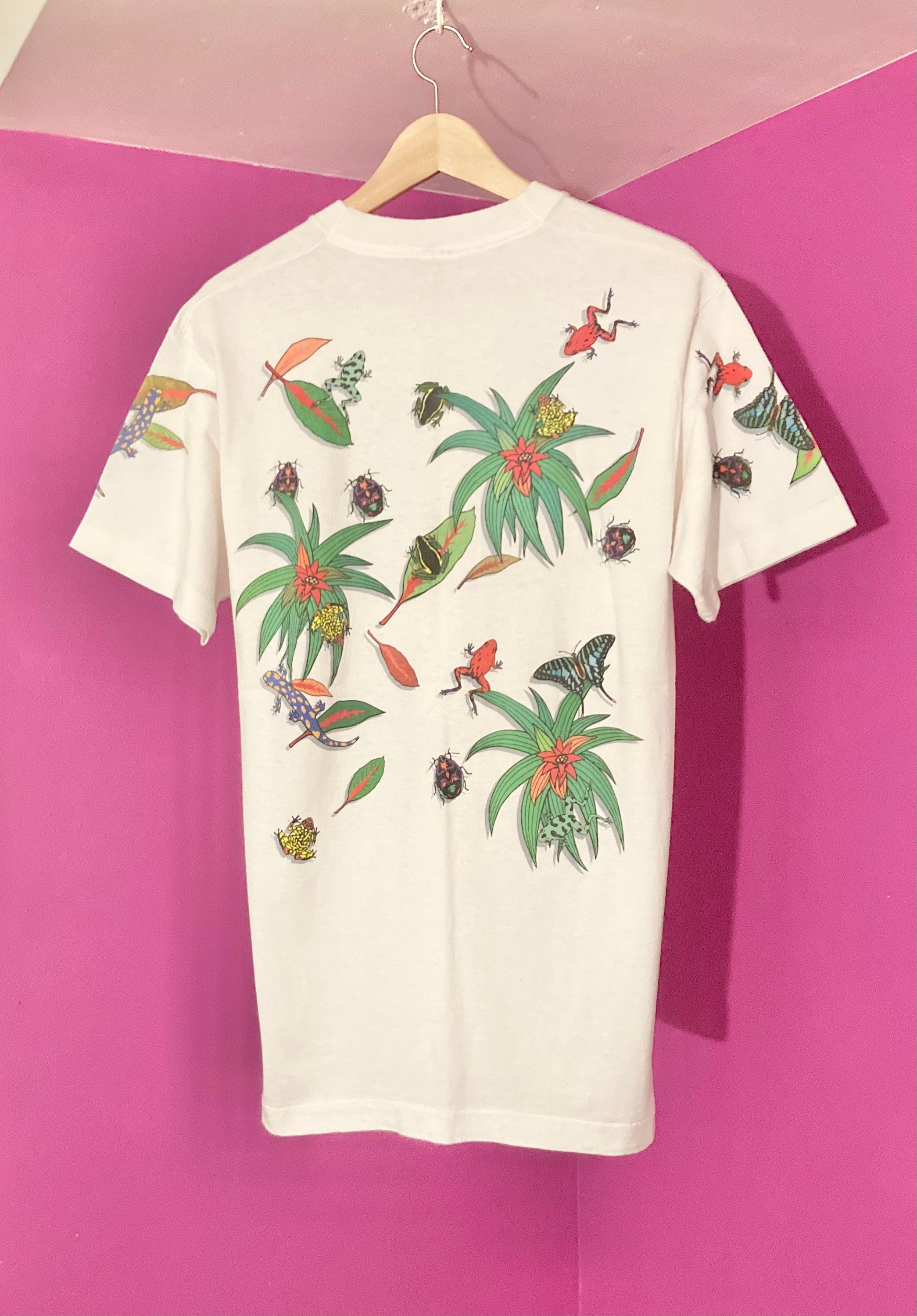 L/G Dan Gilbert the Nature Company Vintage 90s Bugs / Insects T 
