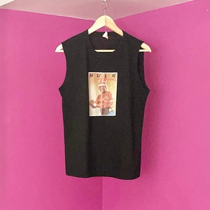 L/G Hulk Hogan Vintage Sleeveless Top Toronto Tee and Fabric