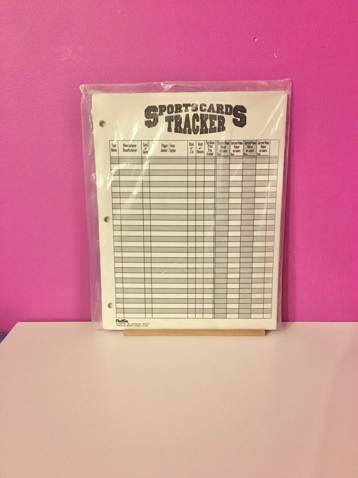 Sports Cards Tracker by PostFax 25 Sheets Etsy