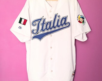 Maillot Baseball Grosseto FIBS – Macron, Taille XXL, Blanc, Porté