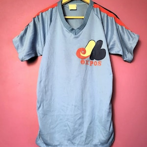 Montreal Expos Powder Blue Vintage 80s Jersey