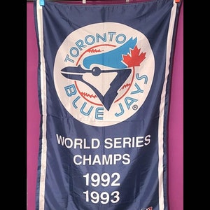 1992-1993 Vintage Toronto Blue Jays World Series Banner