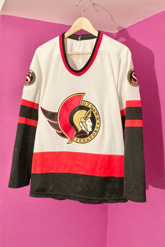 OTTAWA SENATORS ICE HOCKEY SHIRT JERSEY CCM VINTAGE sz XXL RED MEN NHL