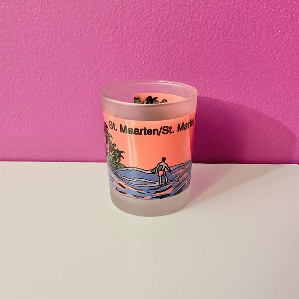 St Maarten St Martin Vintage Shotglass