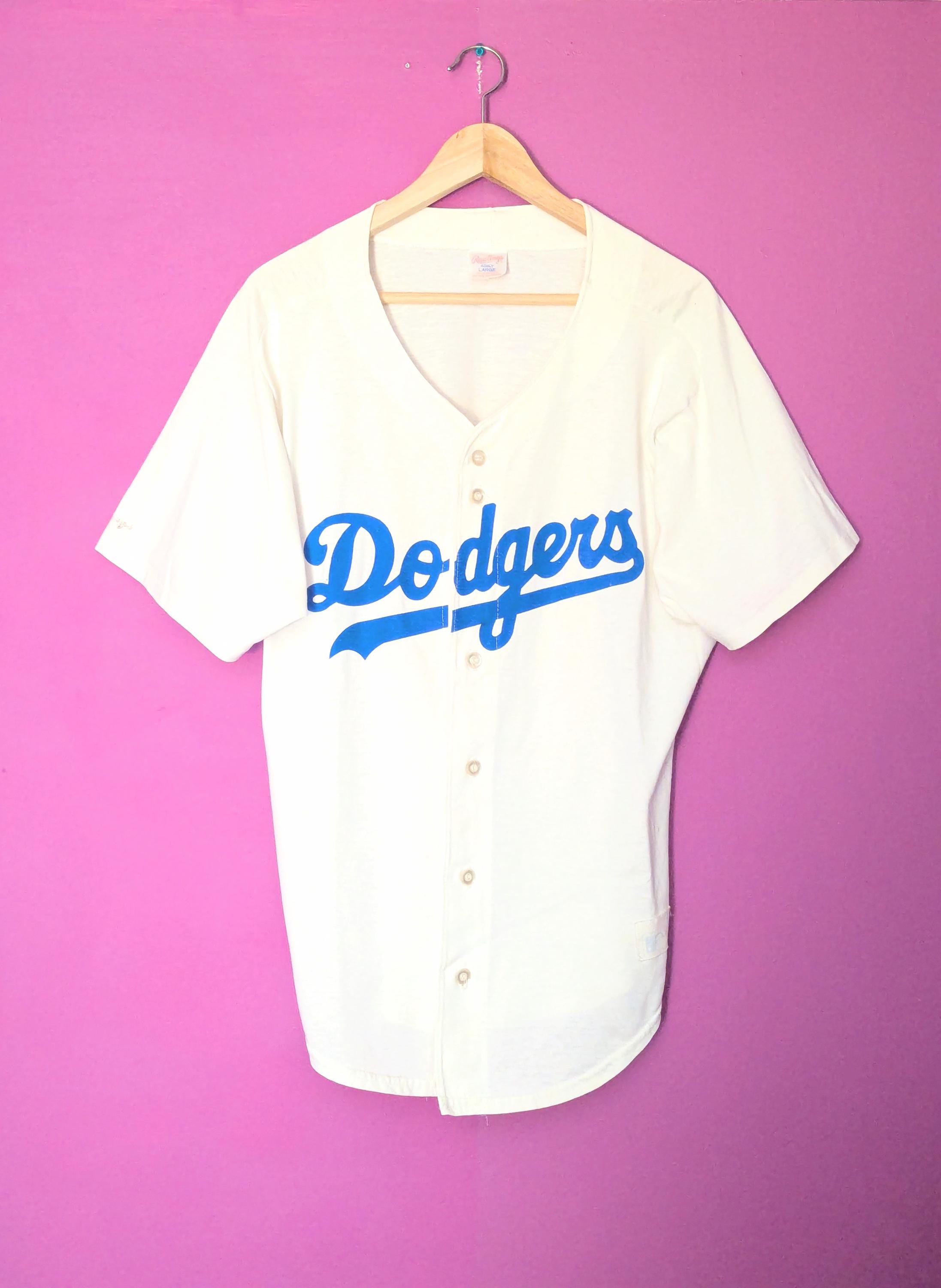 レア ビンテージ USA製 Dodgers RAWLINGS Tシャツ L/G Los Angeles Dodgers Vintage 90s MLB Baseball Rawlings Jersey