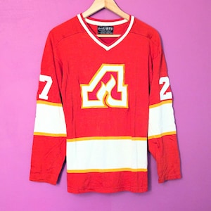 Atlanta Flames Eric Vail Vintage Doug Laurie Maska Jersey