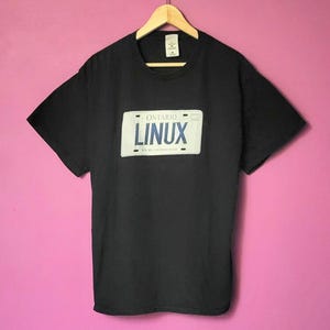 XL/TG Linux Net Direct vintage dubbelzijdig T-shirt