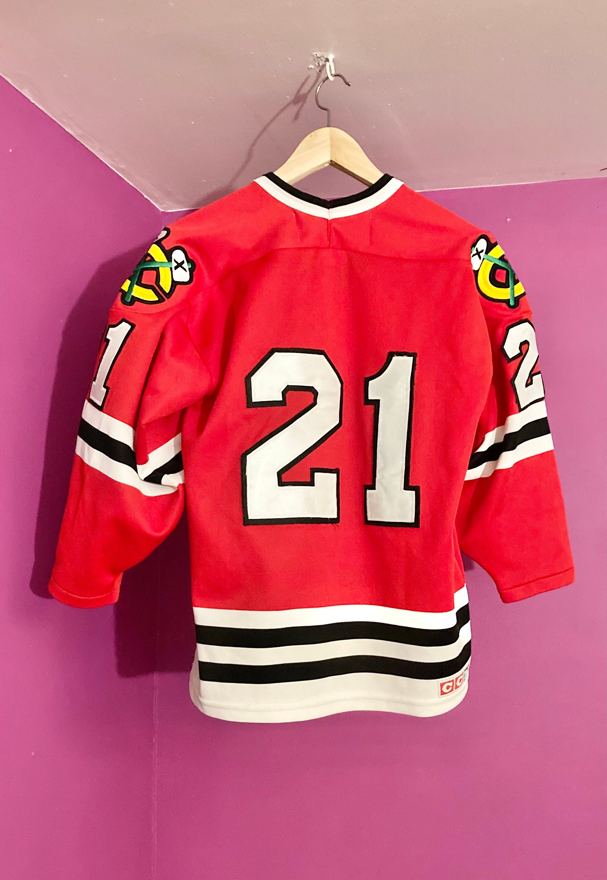 Lot Detail - 1960's Stan Mikita Chicago Blackhawks Youth Hockey Jersey