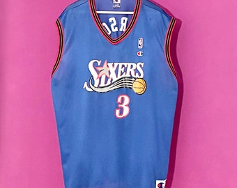 XL/TG Allen Iverson Philadelphia 76ers Vintage Champion Jersey