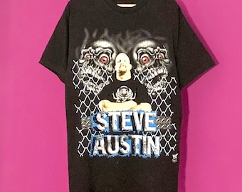 Stone Cold Steve Austin WWF Skull T-Shirt