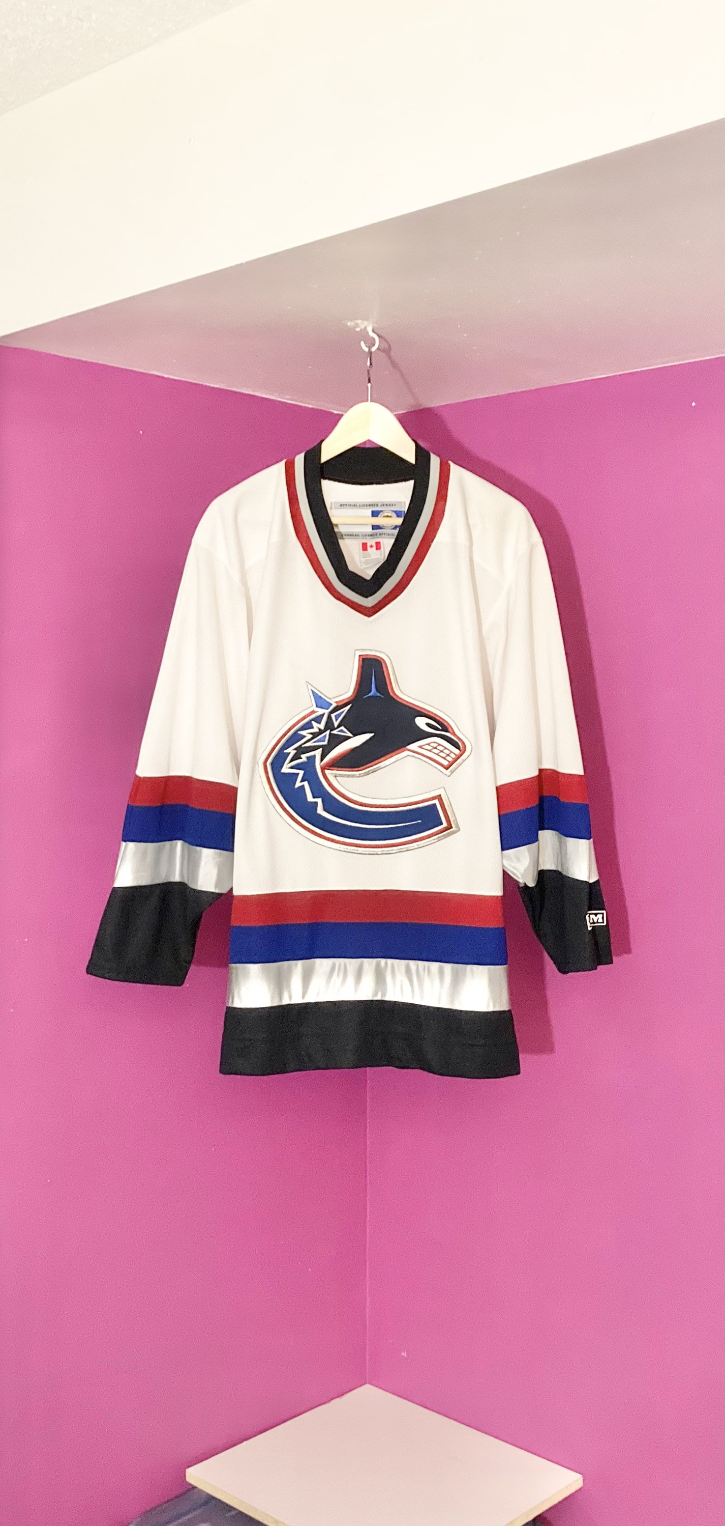 Vintage Vancouver Canucks Jersey By Maska Air Knit - Depop