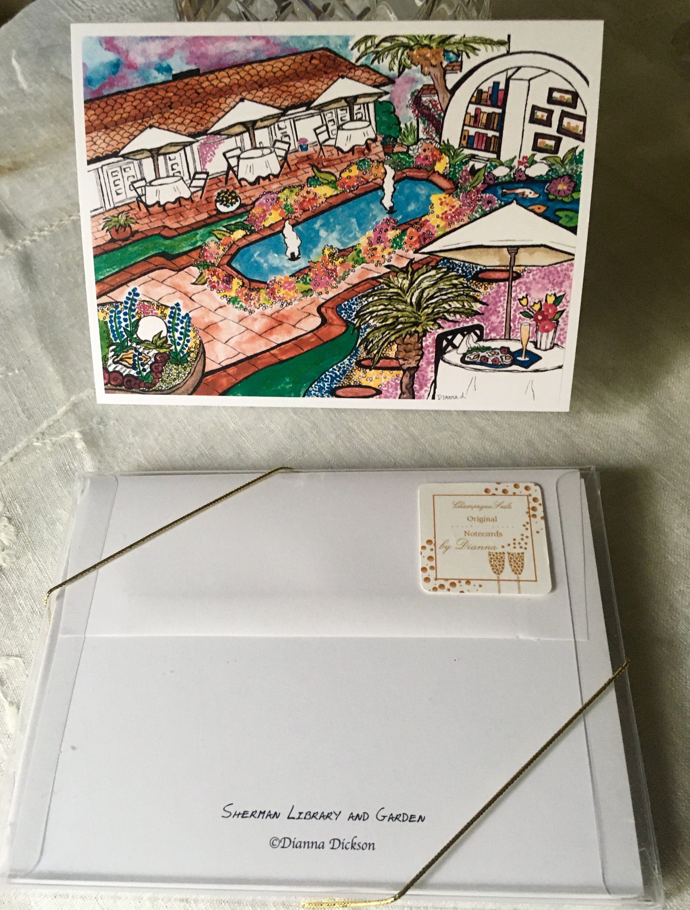 ORANGE County CARDSCaliforniaLIBRARY & GardensDianna Etsy