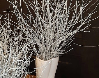 White birch branches 15&quot;-20&quot;tall twigs white birch twigs birch bunch white wedding centerpiece wooden branches vase filler windows festive
