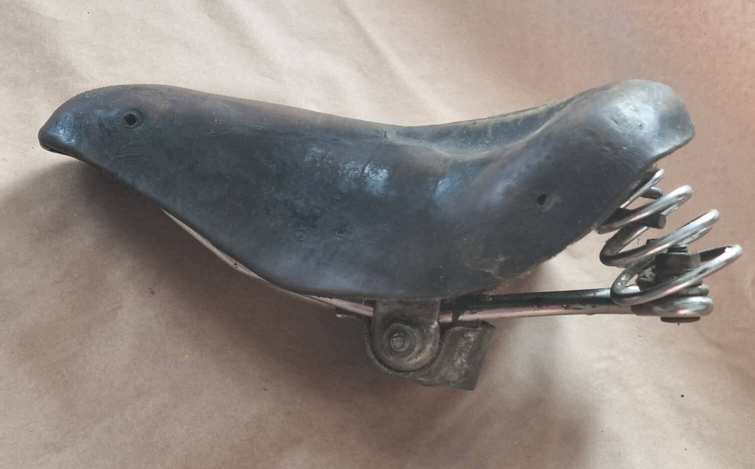 Vintage Rusty Bicycle Seat Romantic Seat Leather Rusty Shabby Etsy