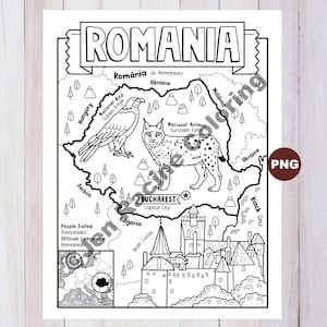 Rumänien Malseite, Geographie Europas, digitaler Download Malseite