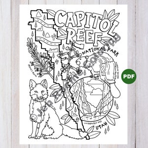 Cappol Reef Nationalpark zum Ausmalen