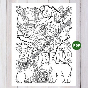Big Bend National Park Coloring Page