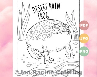 Desert Coloring Page | Etsy