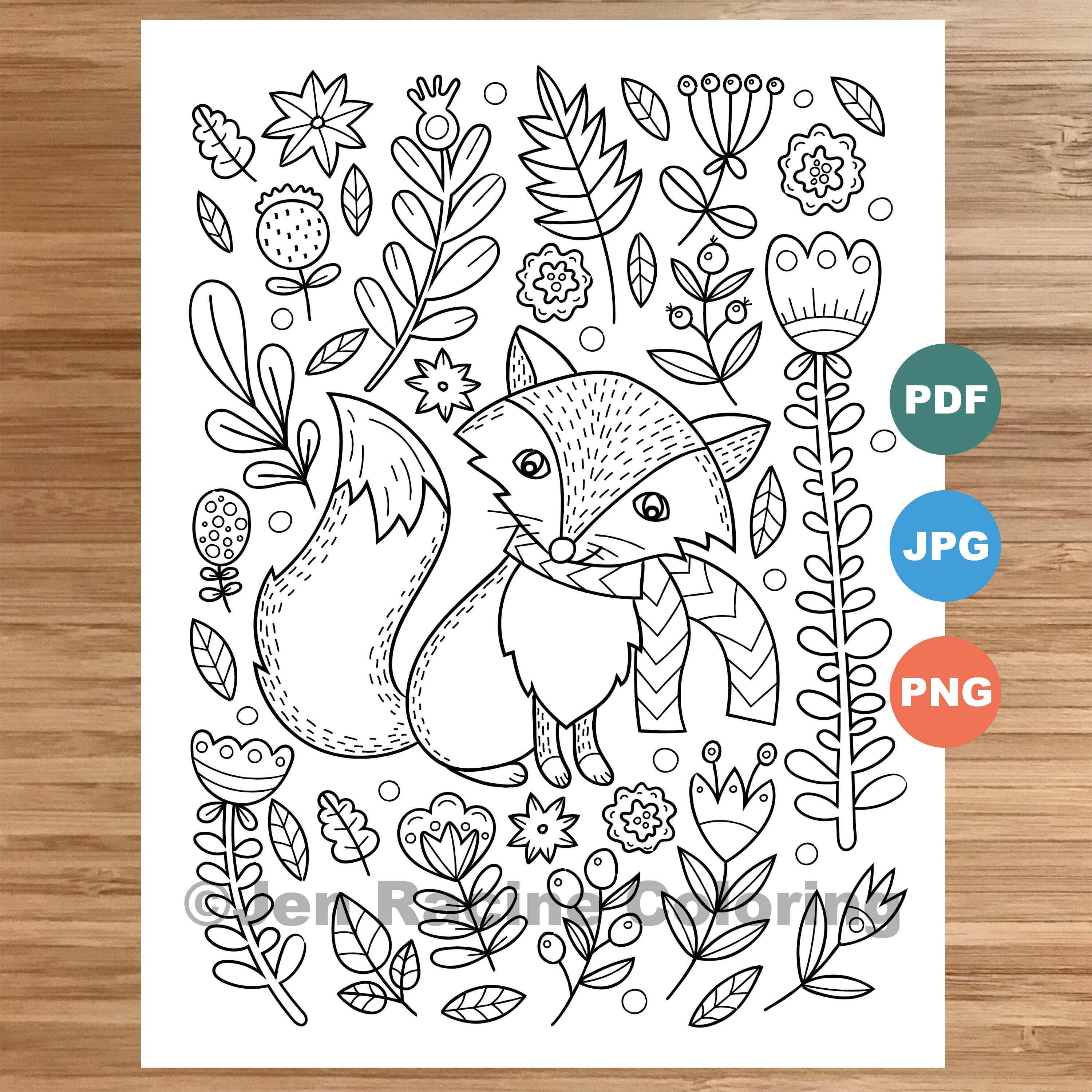 10 Animal and Flowers Printable Coloring Pages to Unleash Your Inner Artist