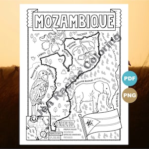 Mosambik Malseite, Geographie Afrikas, digitaler Download Malseite