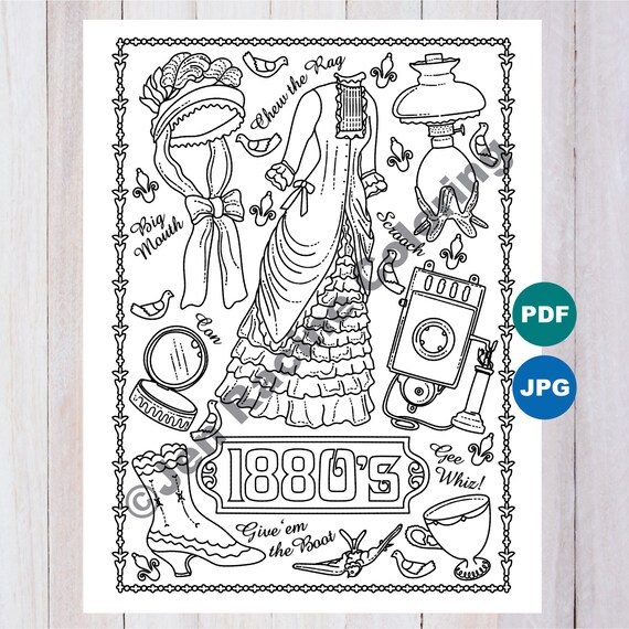 Coloring Pages Of Vintage Accessories [2025]