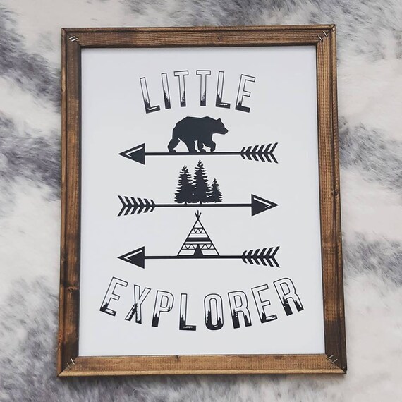 Little Explorer Reverse Canvas