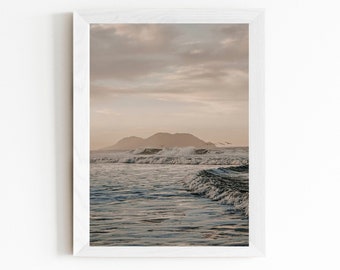 Sunrise Wall Art Print, Beach Print, Beach Photography, Sunrise Poster, Printable Digital Download, Tropical Print