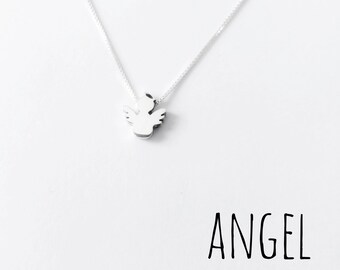 Angel necklace/ 925 Silver charms / angel pendant / Silver charms / charms and necklaces/Angel charm/ sterling charm/danty angel charm