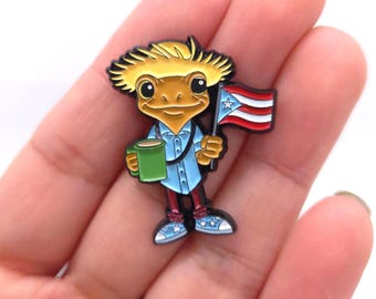 Puerto Rico Concho Toad Enamel Pin – Boricua pin - Bad Bunny