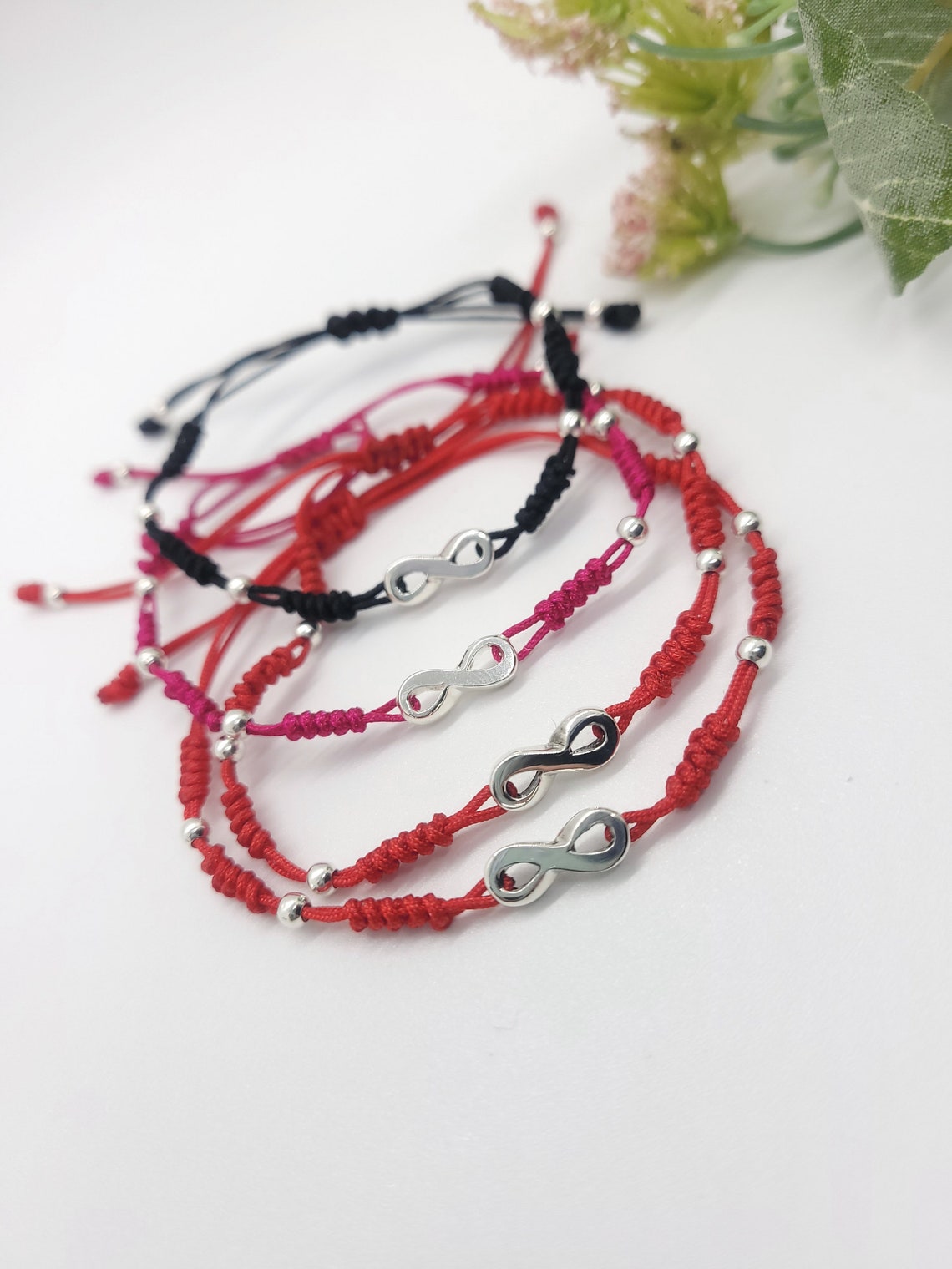 Infinity Knotted Bracelet. Chinese Knot Cord Bracelet Red - Etsy