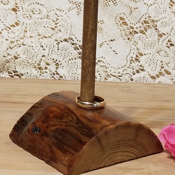 Log Ring Holder Etsy