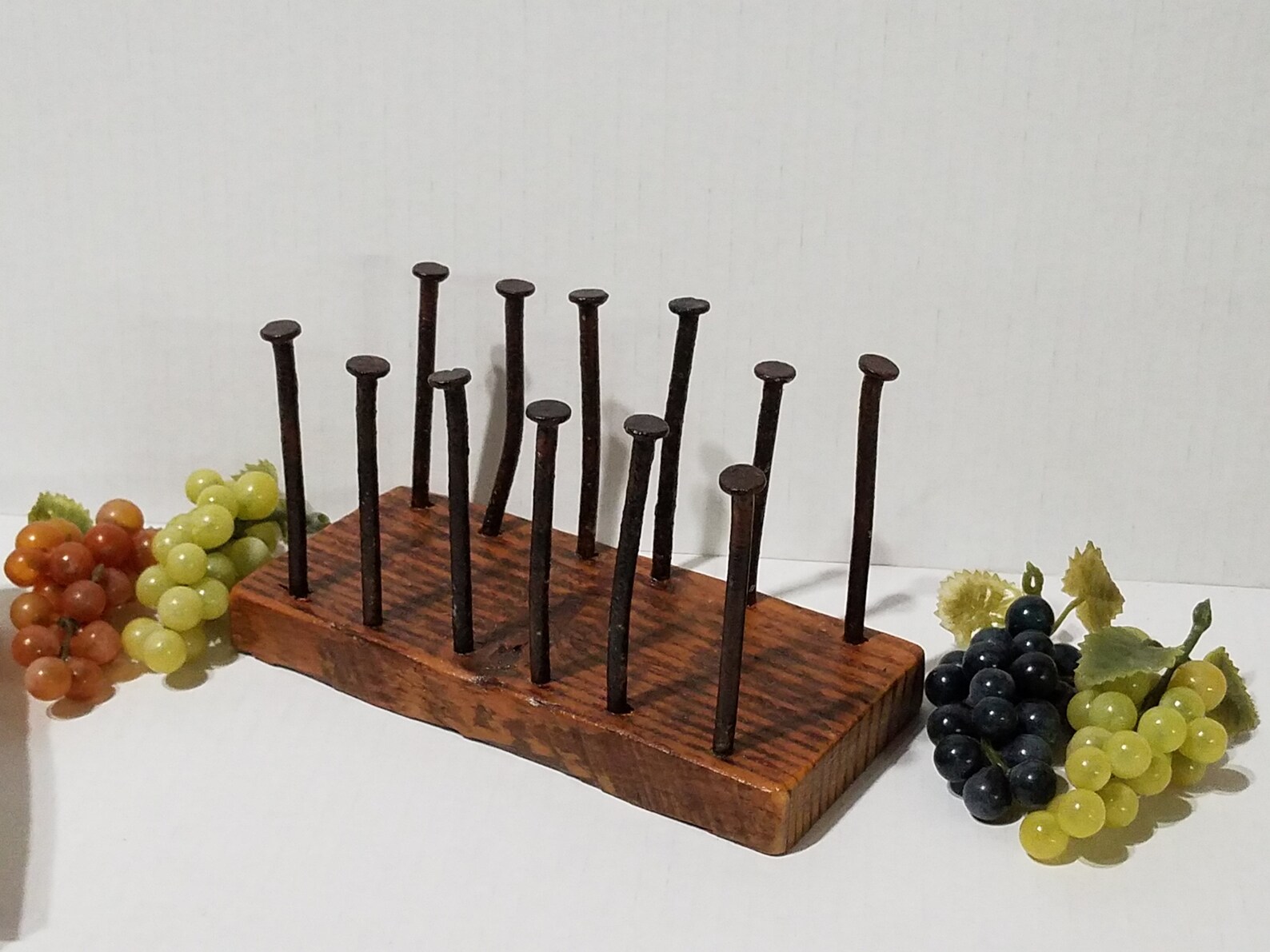 Very Unique Napkin Holder/Barn Wood and Barn Nails Repurposed Etsy