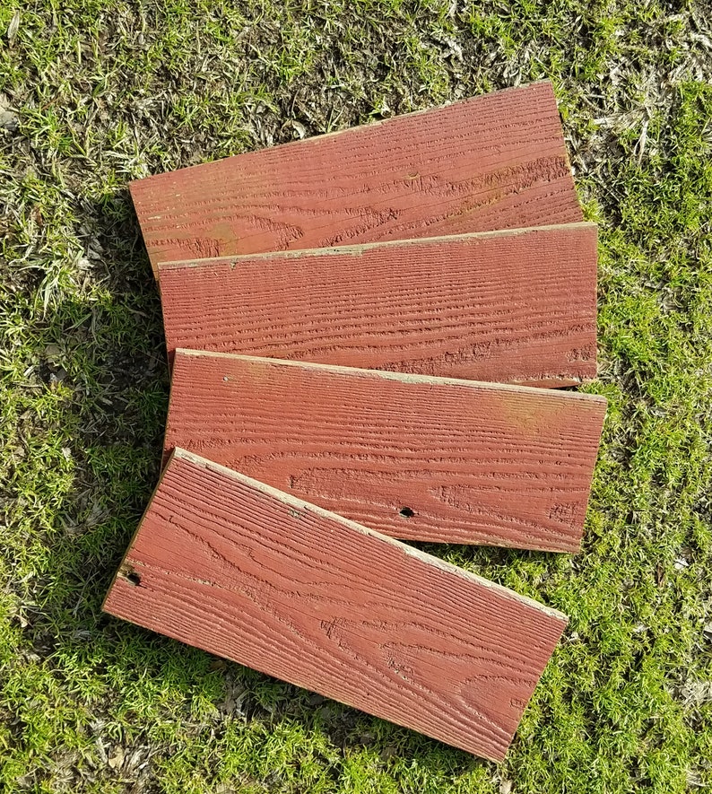 Beautiful Authentic Red Barn Wood Planks Plain Barn Wood Etsy