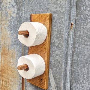 Primitive Barn Wood Wall Toilet Paper Storage Holder/Recycled Barn Wood Tobacco Sticks/Jewelry & Hair Accessories Holder/Approx. 14 x 5 x 6