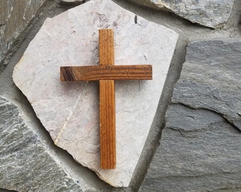 Rustic Tobacco Stick Cross: Kentucky Barnwood Faith Decor