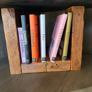 Simply Rustic Barn Wood Bookends Crafted from Rescued Barn Wood/Rustic & Simple Bookends /80 Years Barn Wood /Approx. 10 x 5 x 4 image 3